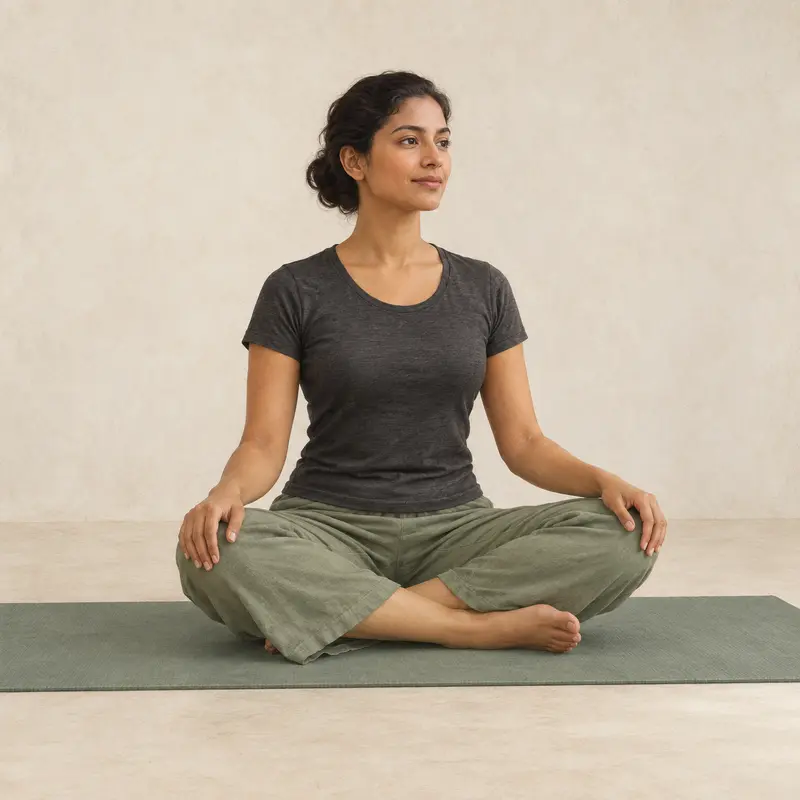 Seated meditation illustration