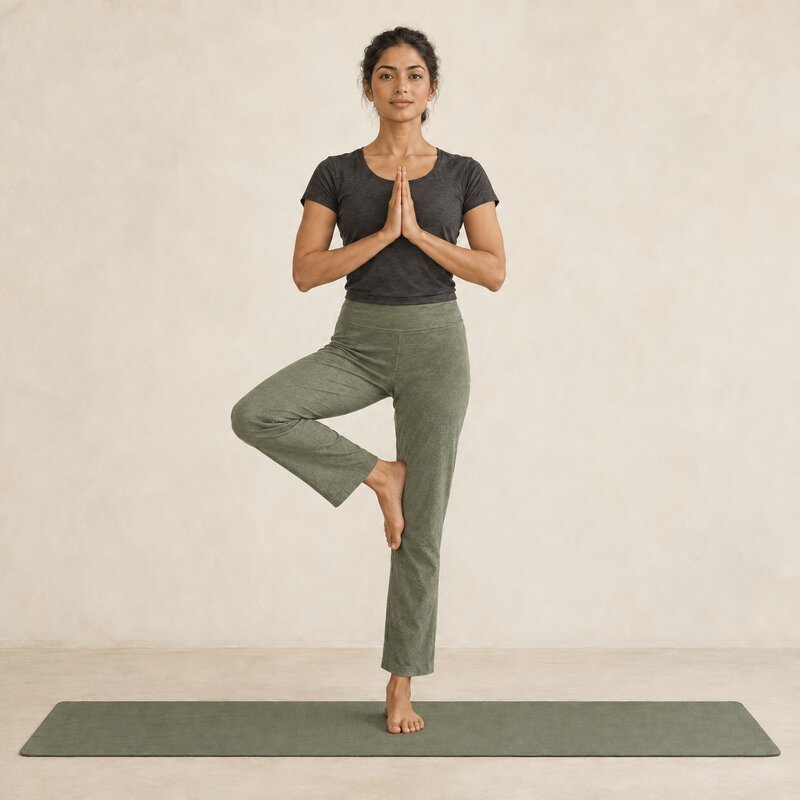Tree Pose — original YogiSoul editorial illustration